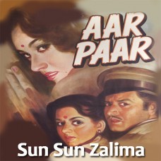 Sun Sun Sun Zalima - Mp3 + VIDEO Karaoke - Geeta Dutt - Aar Paar 1954